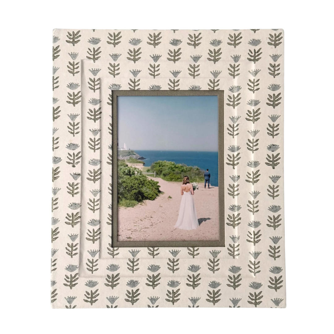 Claire Block Print Frame - 5x7