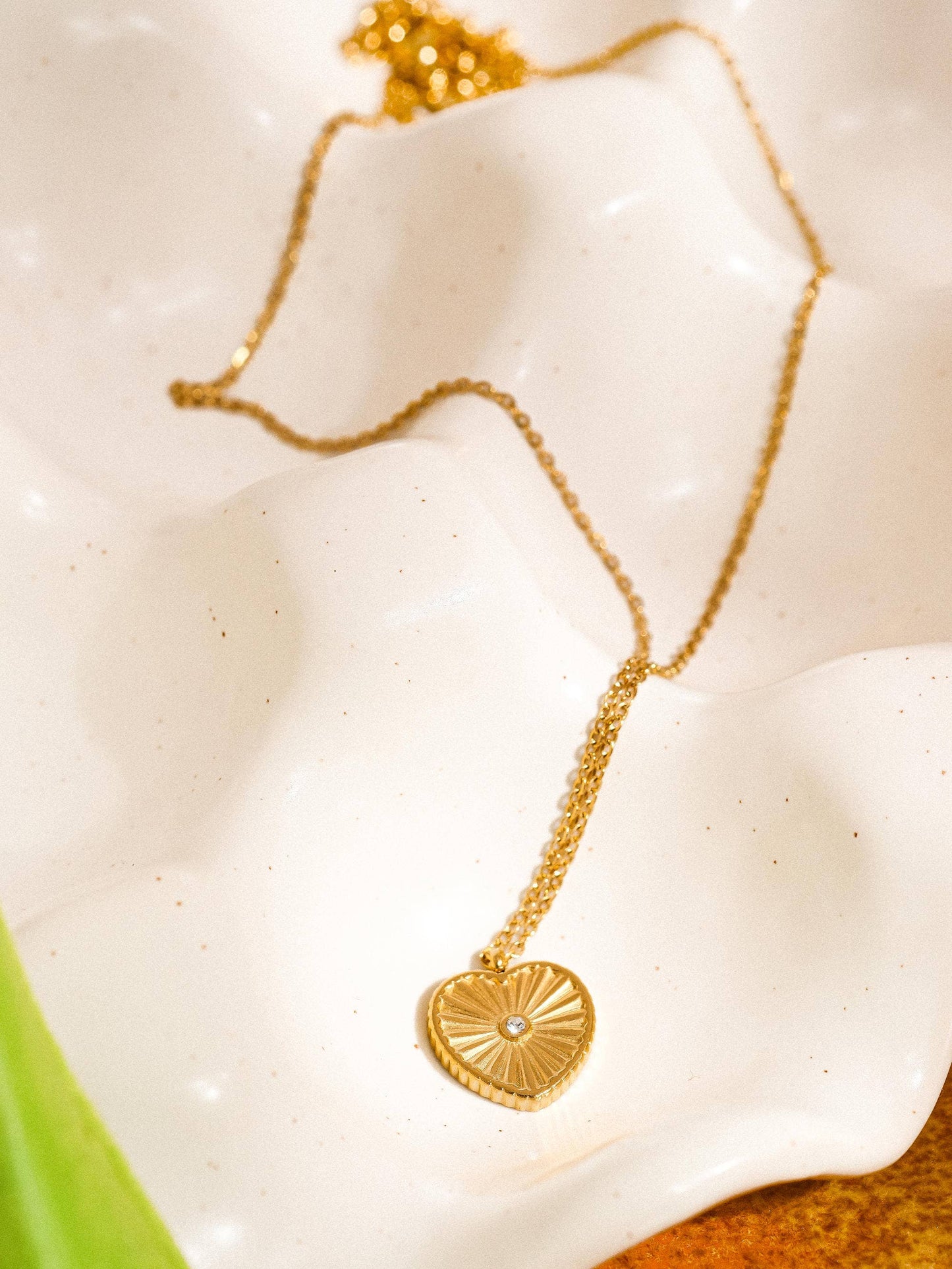 Textured Heart Necklace