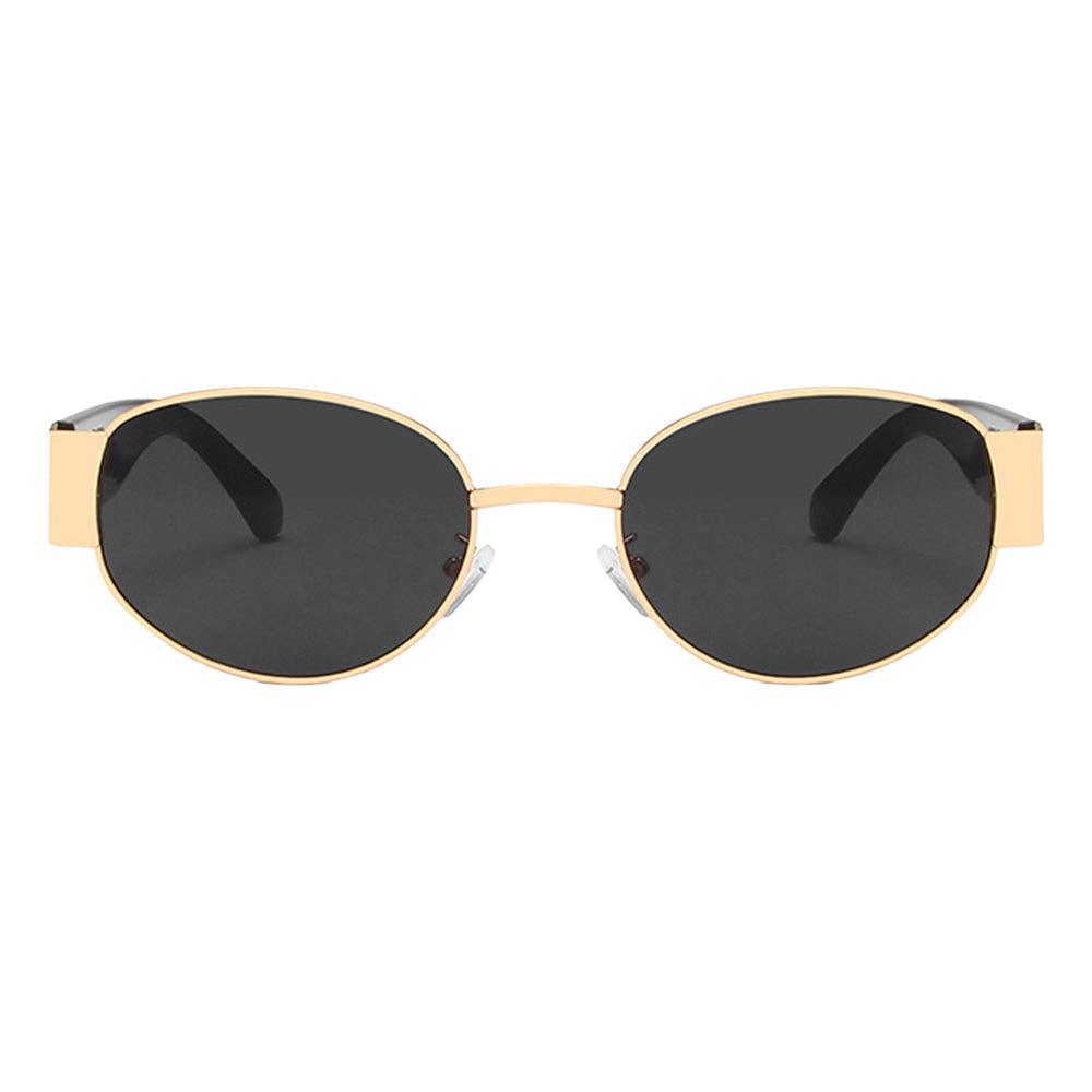 Elliott Polarized Sunglasses - Black/Gold
