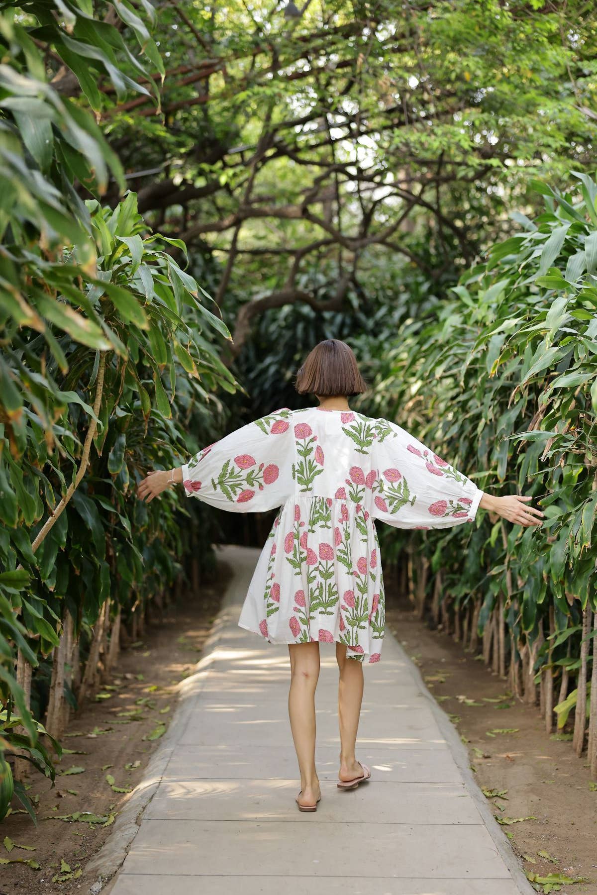 Talia Pink Block Print Dress