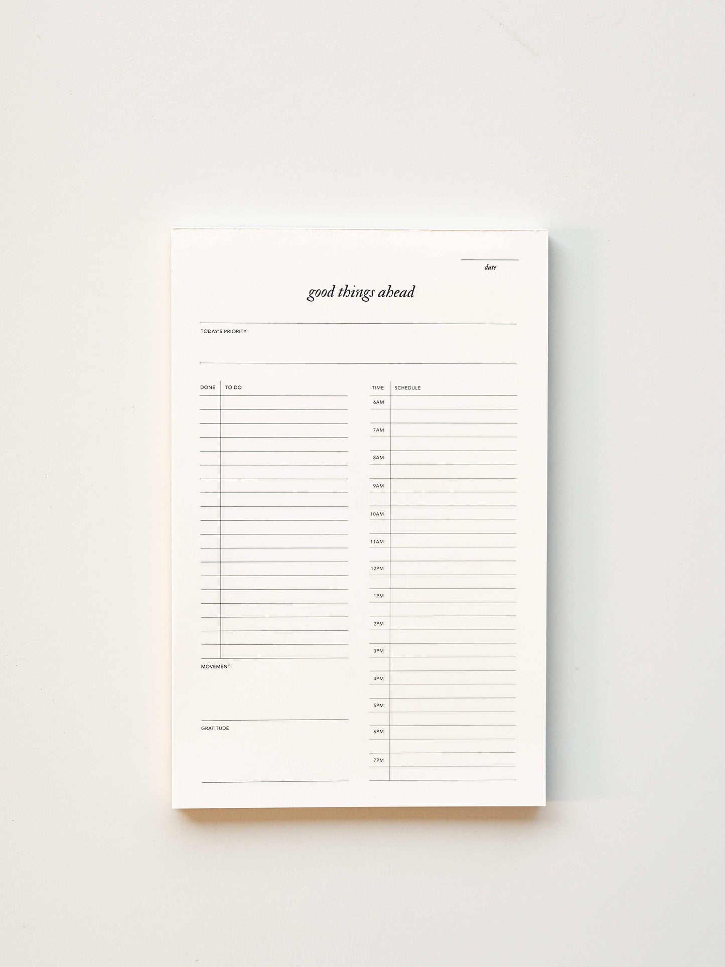 Good Things Ahead Daily Notepad
