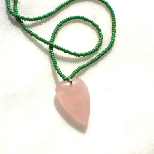 Gracie Pink Heart Necklace