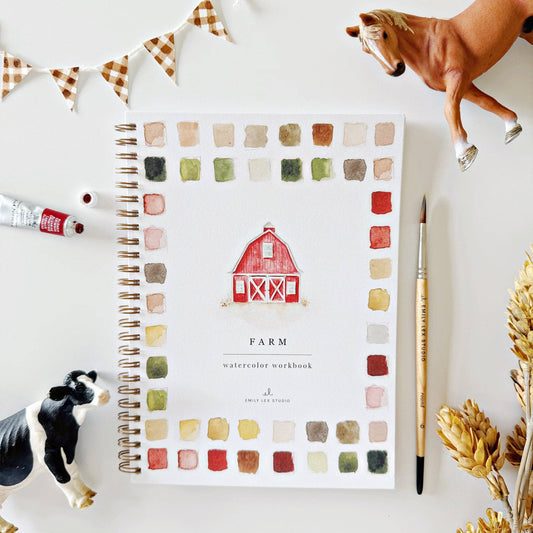 Emily Lex Studio Farm watercolor workbook