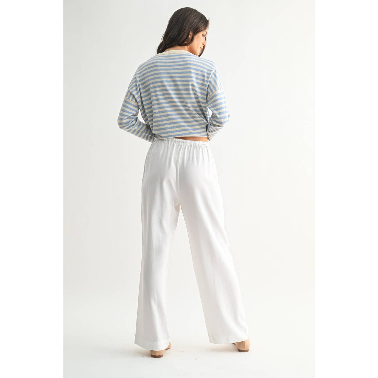 The Summer White Linen Pant