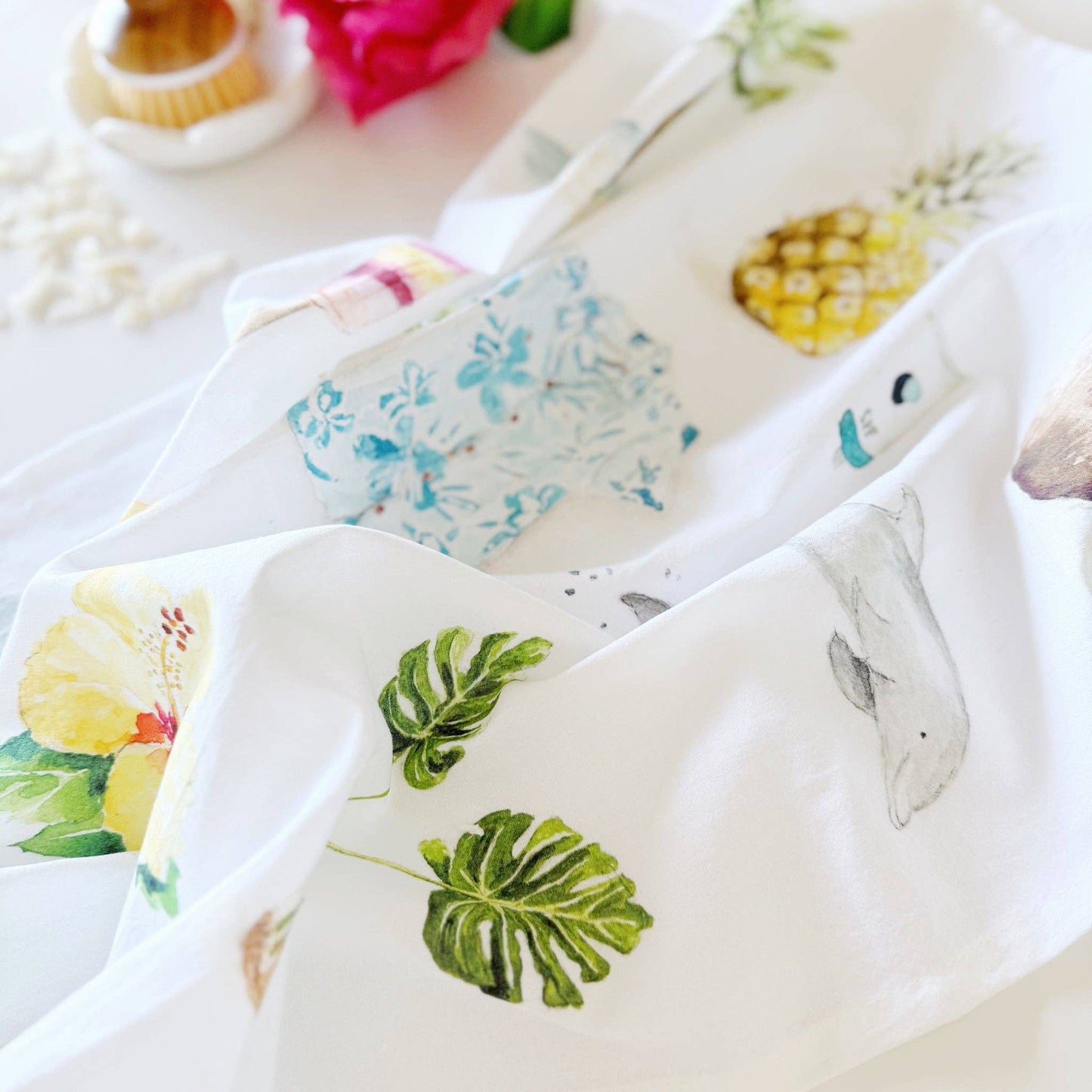 Emily Lex Studio Tropical tea towel