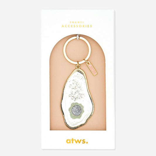 The World Is Your Oyster Keychain