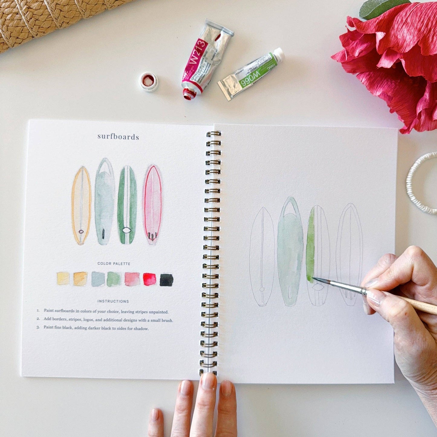 Emily Lex Studio Tropical watercolor workbook