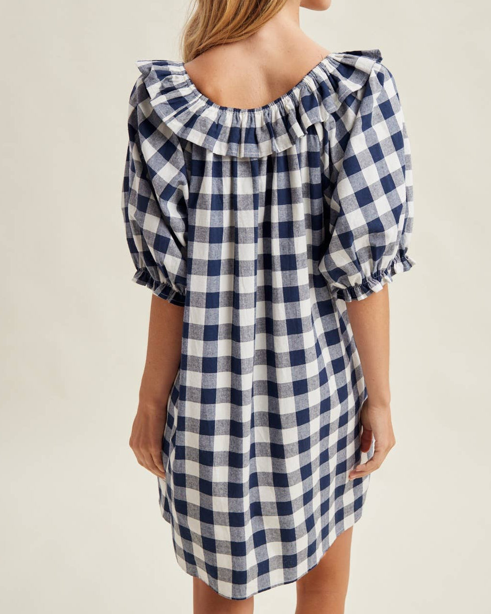 Gingham Ruffle Dress