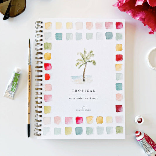 Emily Lex Studio Tropical watercolor workbook