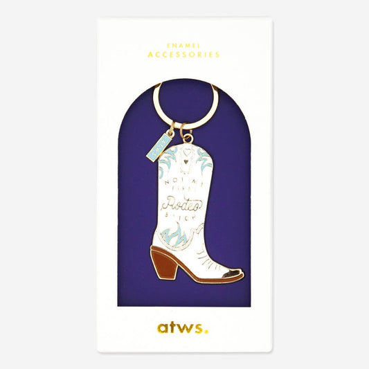 Cowgirl Boot Keychain