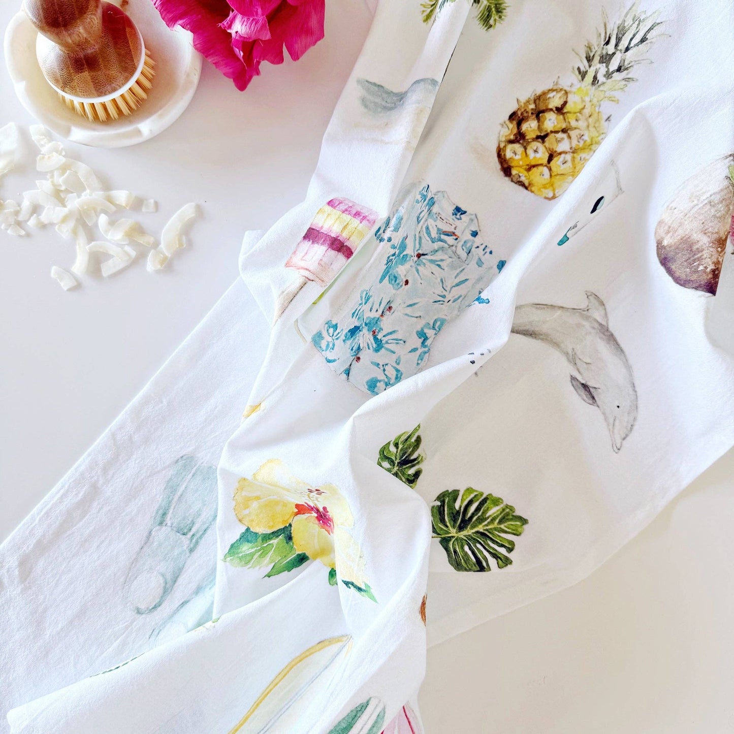 Emily Lex Studio Tropical tea towel