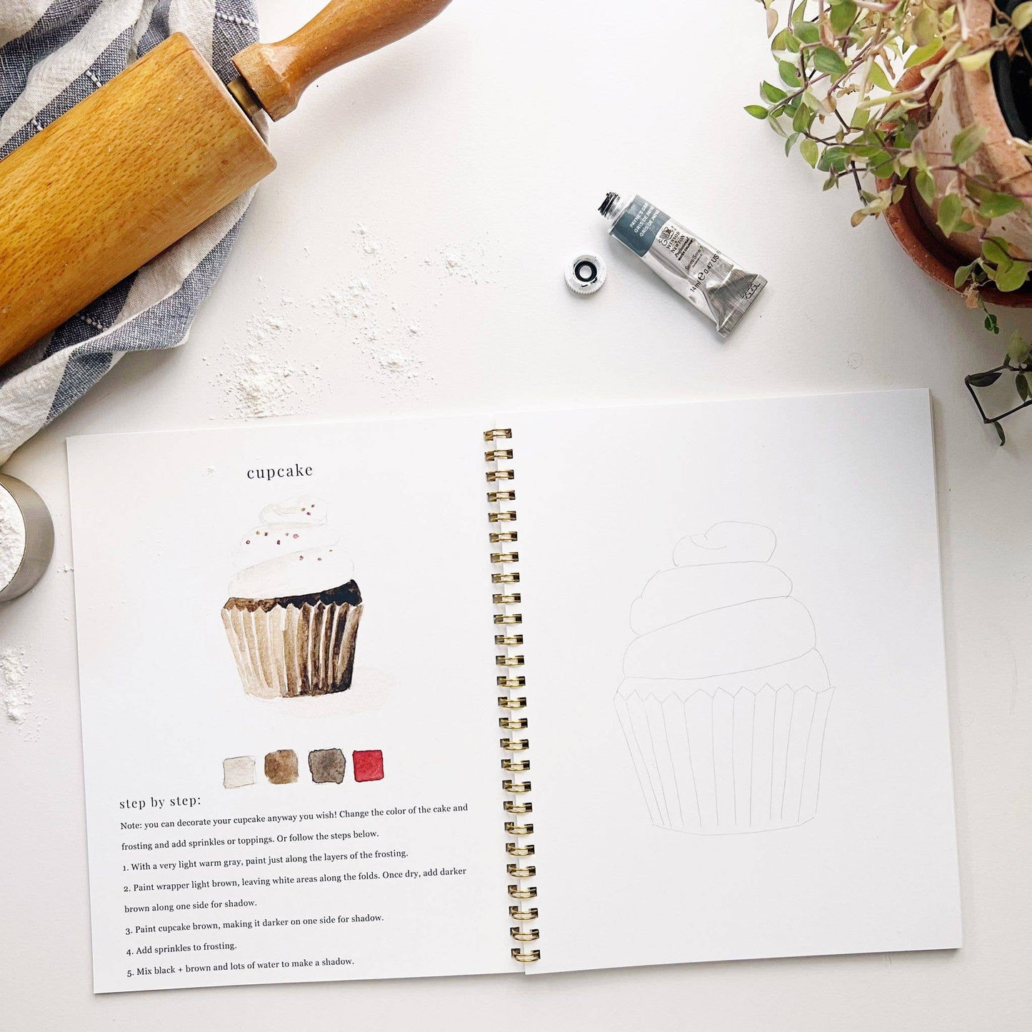 Emily Lex Studio Baking Watercolor Workbook