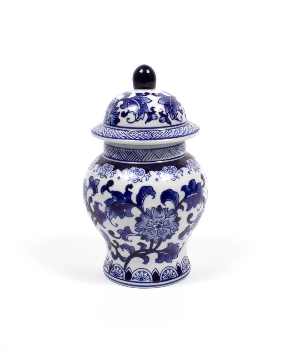 Blue Chinoiserie Ginger Jar - Small