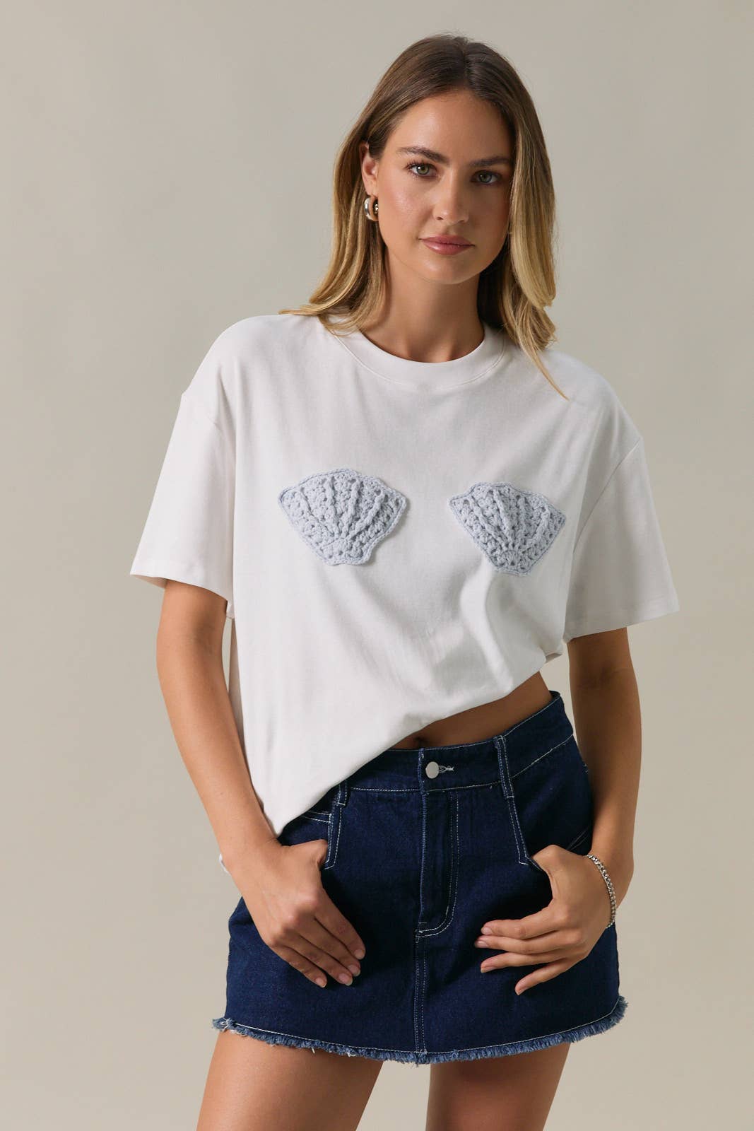 Shell Patch Tee