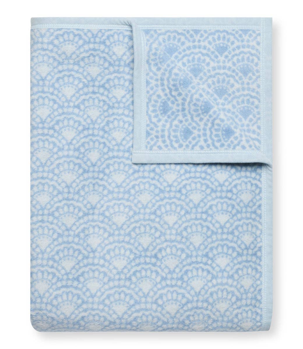 Seaside Scallops Fog ChappyWrap Blanket