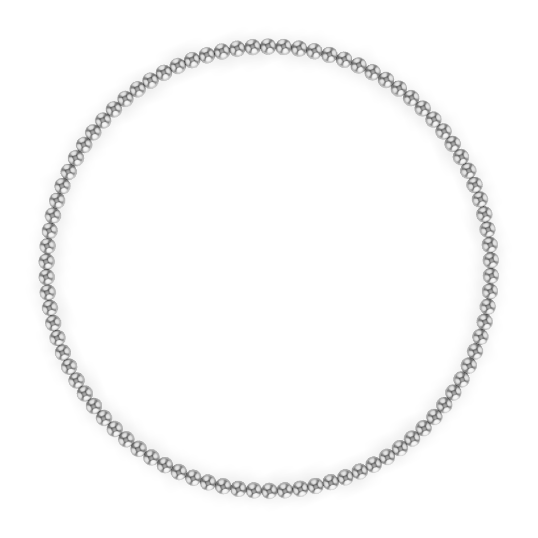 Kylar Mack 2MM Silver Ball Bracelet