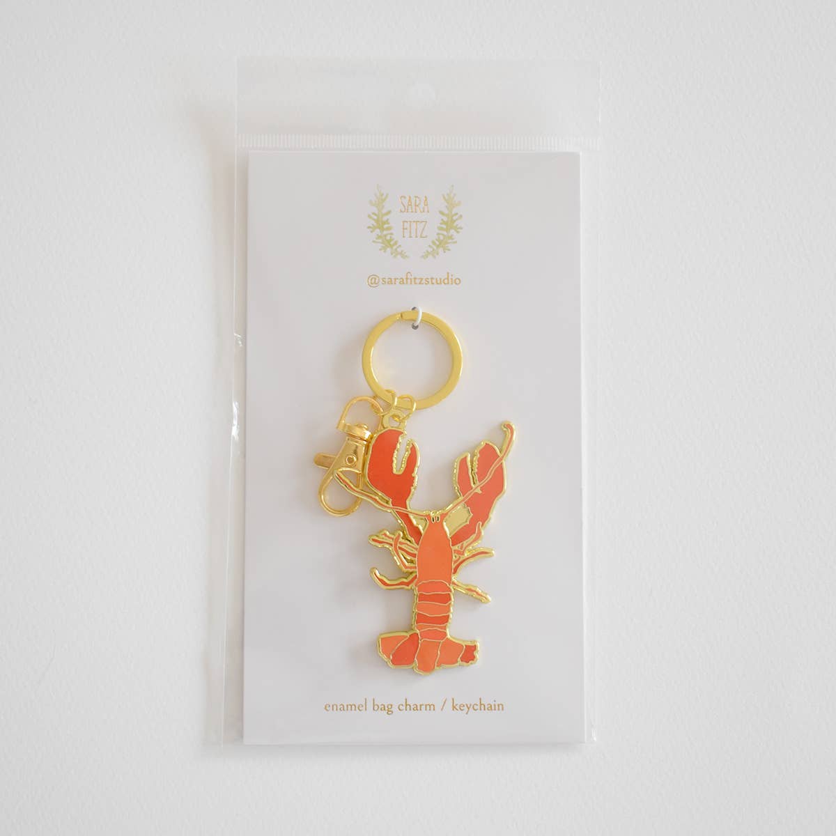 Lobster Bag Charm Keychain