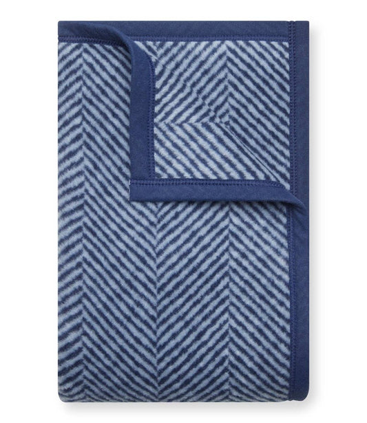 Harborview Herringbone Navy Midi ChappyWrap Blanket
