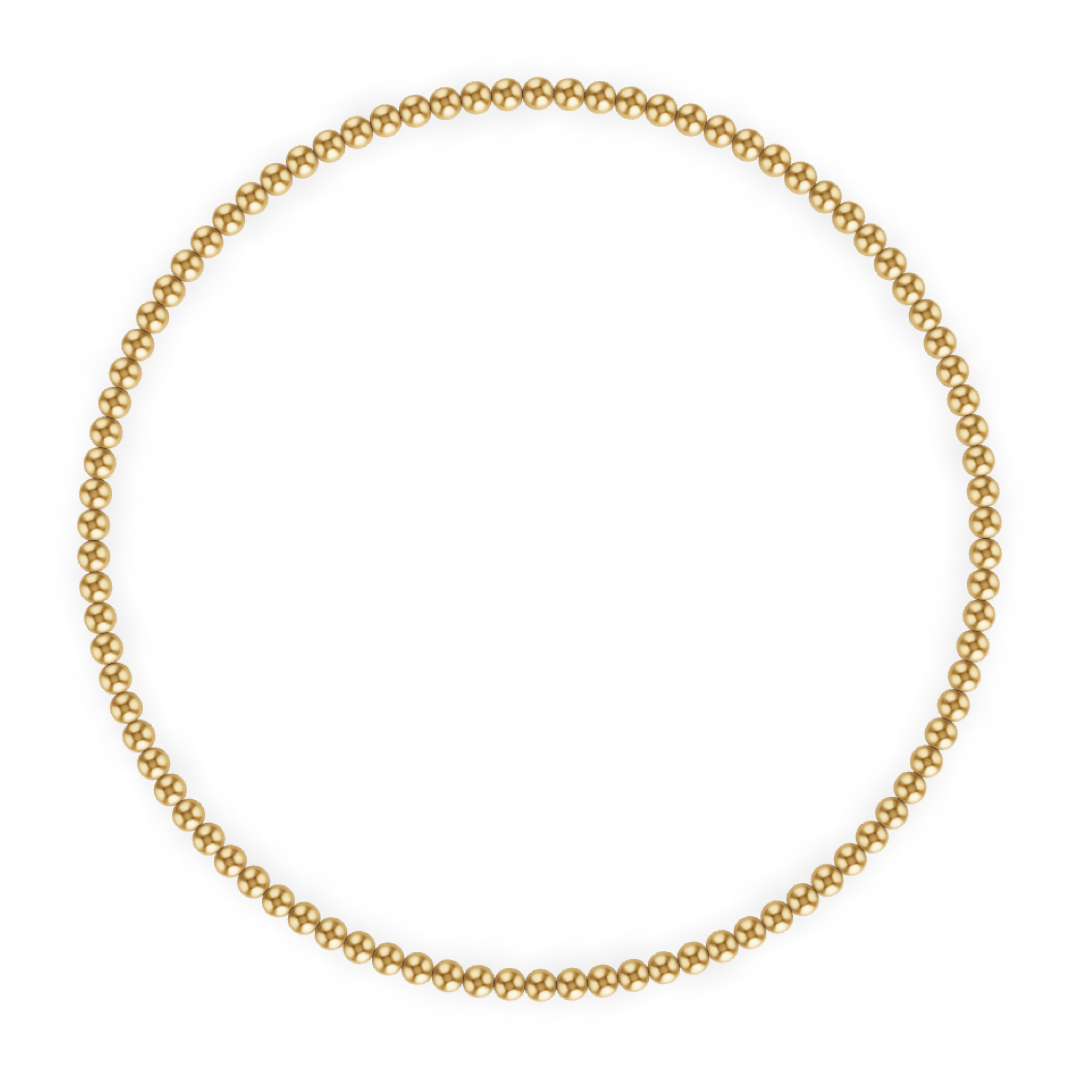 Kylar Mack 2MM Gold Ball Bracelet