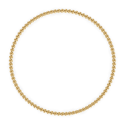 Kylar Mack 2MM Gold Ball Bracelet