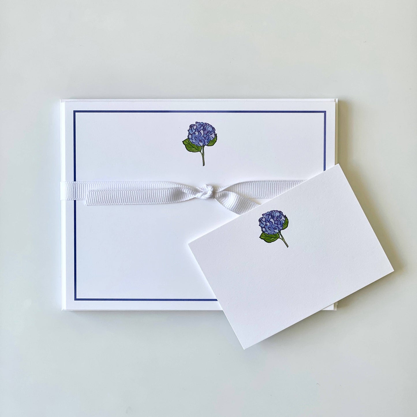 Hydrangea, Blue - Flat Note Cards