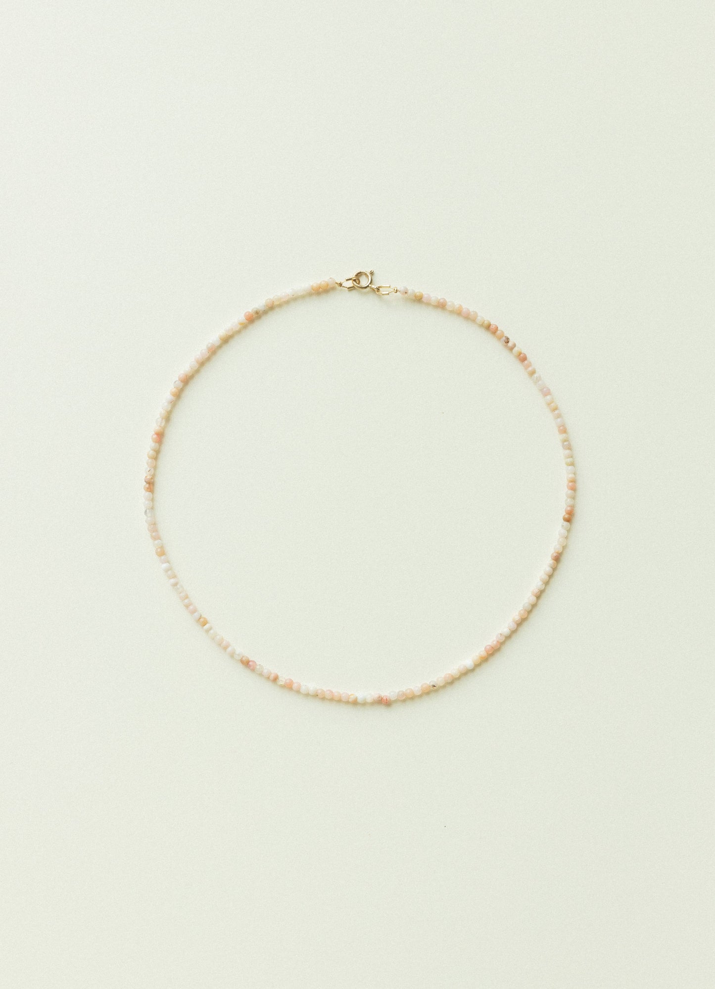 Cora - Mini Pink Opal Beaded Necklace