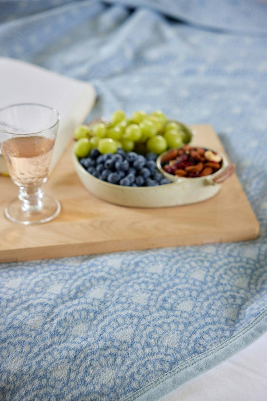 Seaside Scallops Fog ChappyWrap Blanket