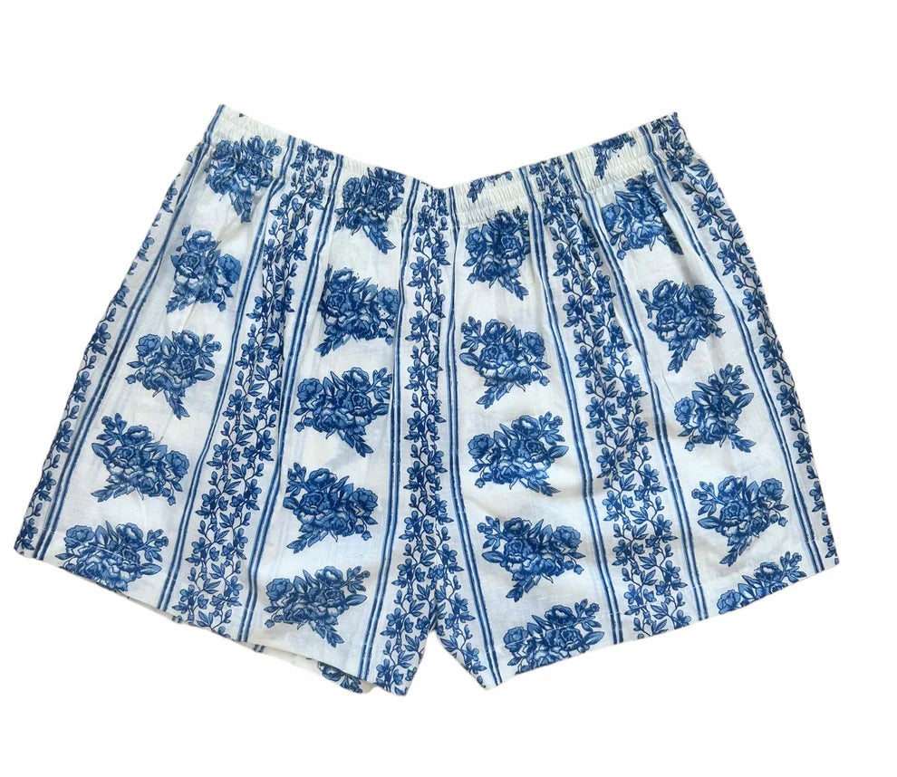 Boxer Shorts - French Blue Floral