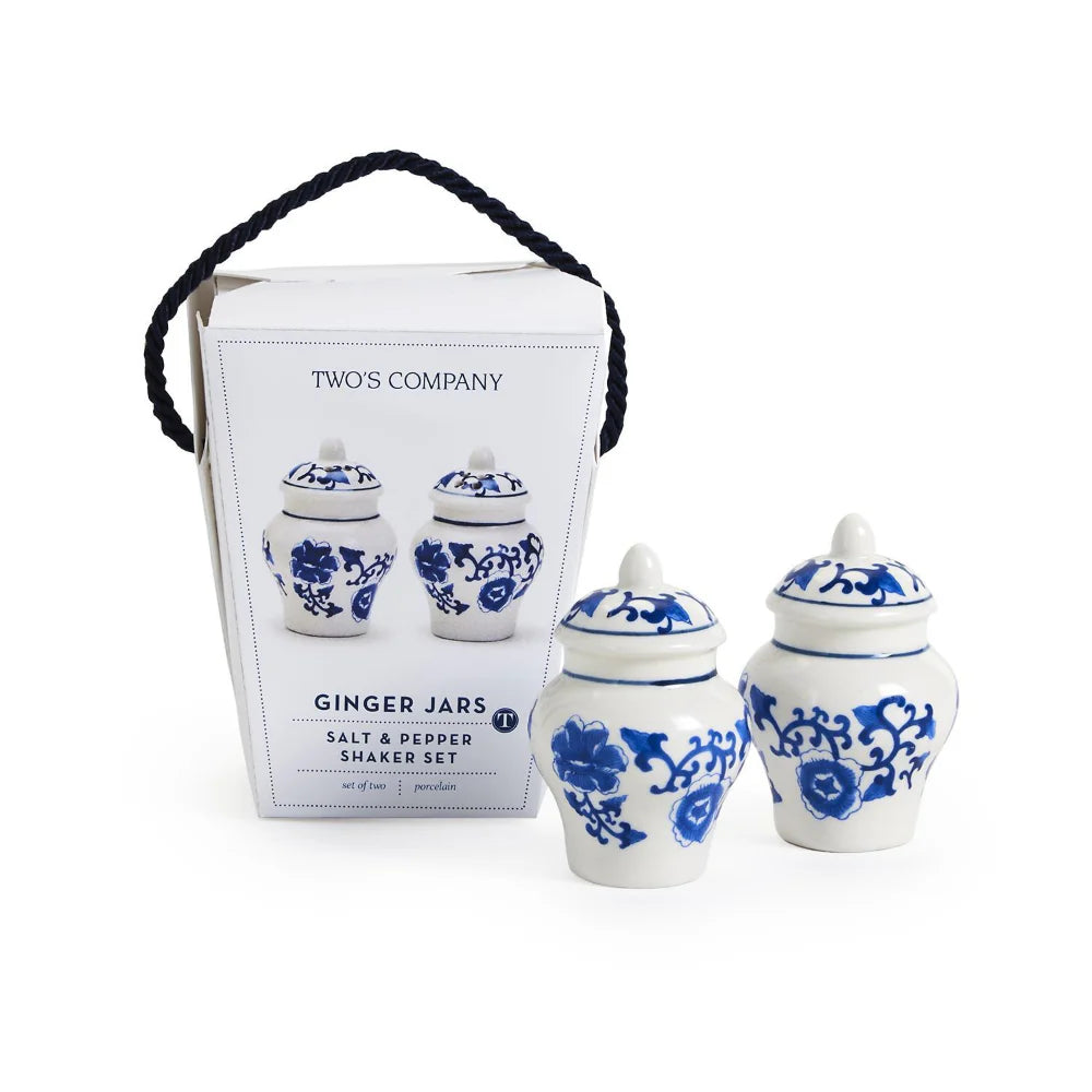 Blue Chinoiserie Ginger Jar Salt & Pepper Shakers