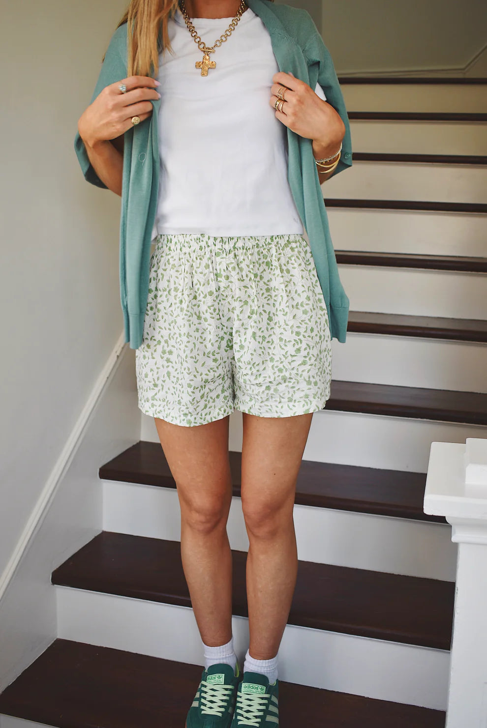 Boxer Shorts - Dainty Green Vine